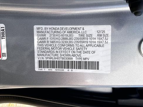 New 2026 Honda Odyssey Touring image 17