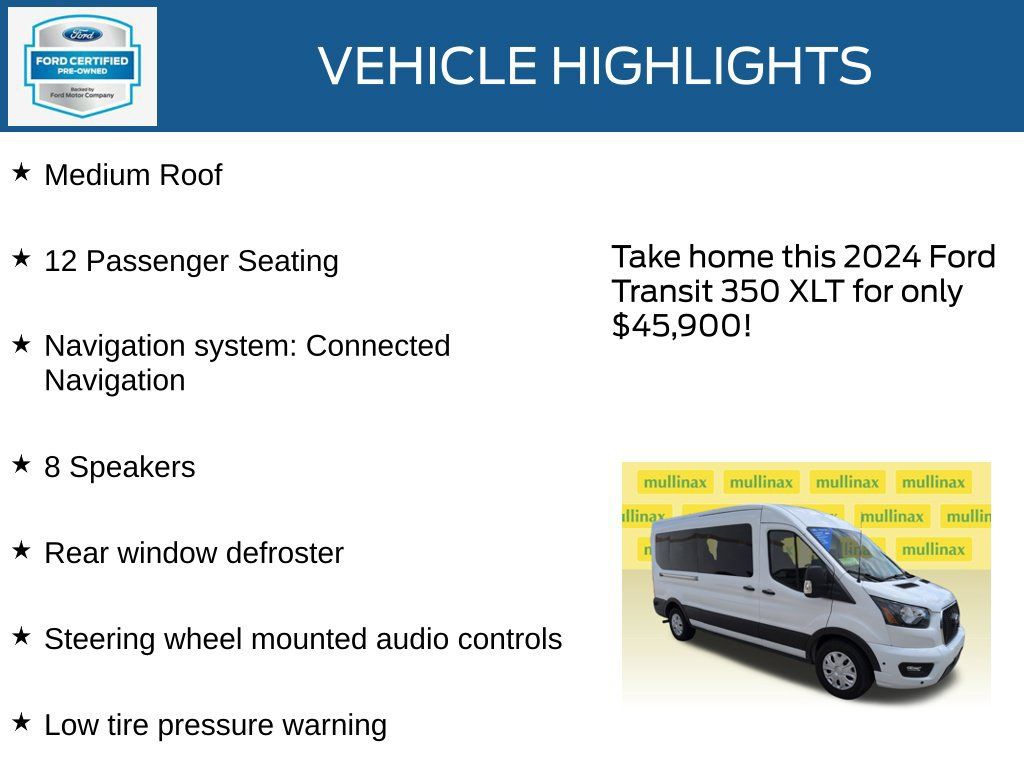 Used 2024 Ford Transit 350 XLT RWD image 22