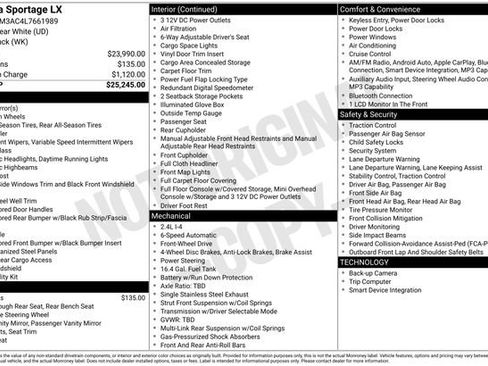 Used 2020 Kia Sportage LX FWD image 7
