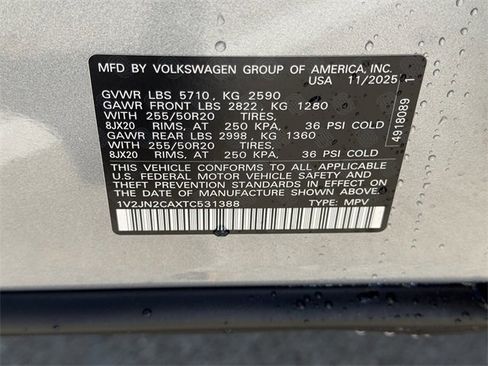 New 2026 Volkswagen Atlas SE image 22