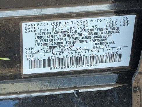 New 2025 Nissan Sentra S image 29