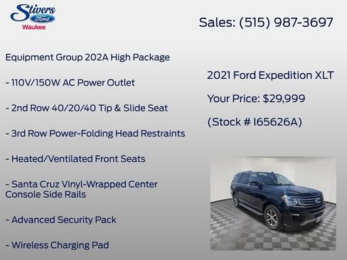 Used 2021 Ford Expedition XLT AWD/4WD image 8