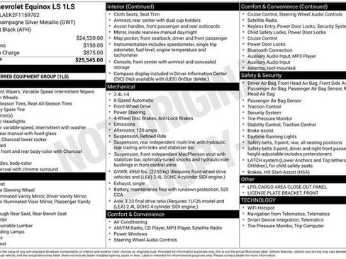 Used 2015 Chevrolet Equinox LS image 4