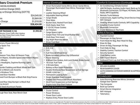 Used 2020 Subaru Crosstrek 2.0i Premium w/ Moonroof Package 2 image 20