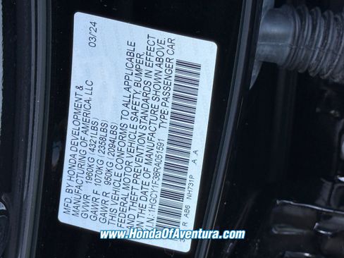 Certified 2024 Honda Accord EX image 20