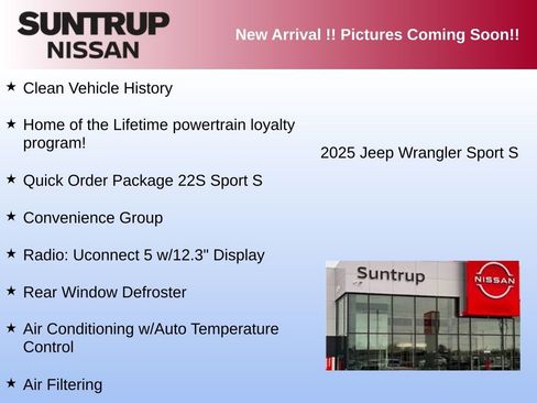 Used 2025 Jeep Wrangler Sport S image 3