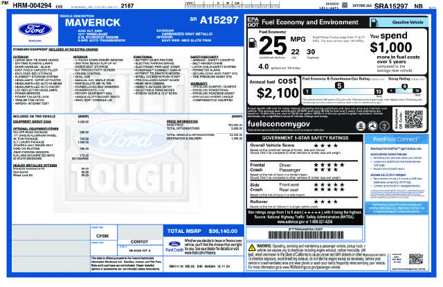 Used 2025 Ford Maverick XLT w/ XLT Luxury Package AWD/4WD image 21