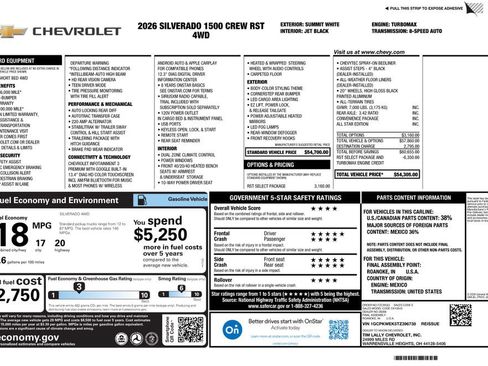 New 2026 Chevrolet Silverado 1500 RST w/ RST Select Package AWD/4WD image 4