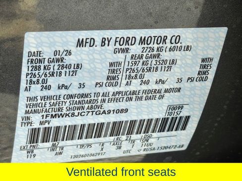 New 2026 Ford Explorer Tremor w/ Tremor Ultimate Package image 44