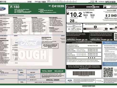Certified 2022 Ford F150 King Ranch AWD/4WD image 6