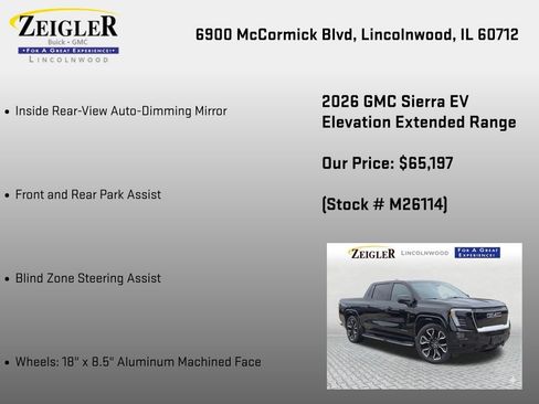 New 2026 GMC Sierra EV Elevation AWD/4WD image 35