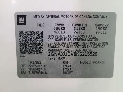 Used 2019 Chevrolet Equinox LT image 33