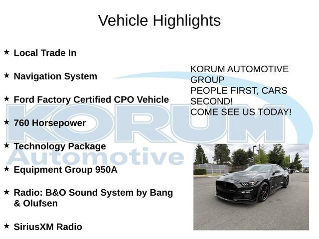 Certified 2021 Ford Mustang Shelby GT500 w/ Technology Package RWD image 4