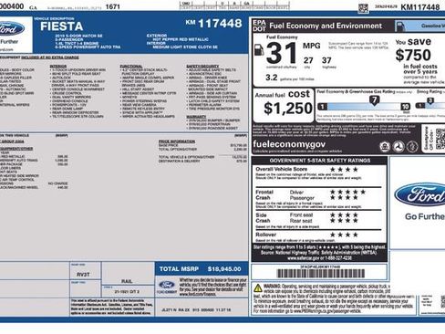 Used 2019 Ford Fiesta SE w/ Cold Weather Package image 33