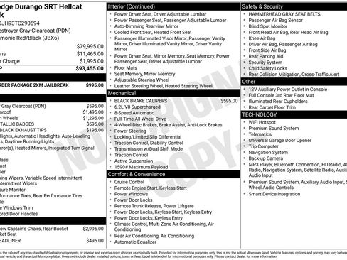 New 2026 Dodge Durango SRT Hellcat AWD/4WD image 31