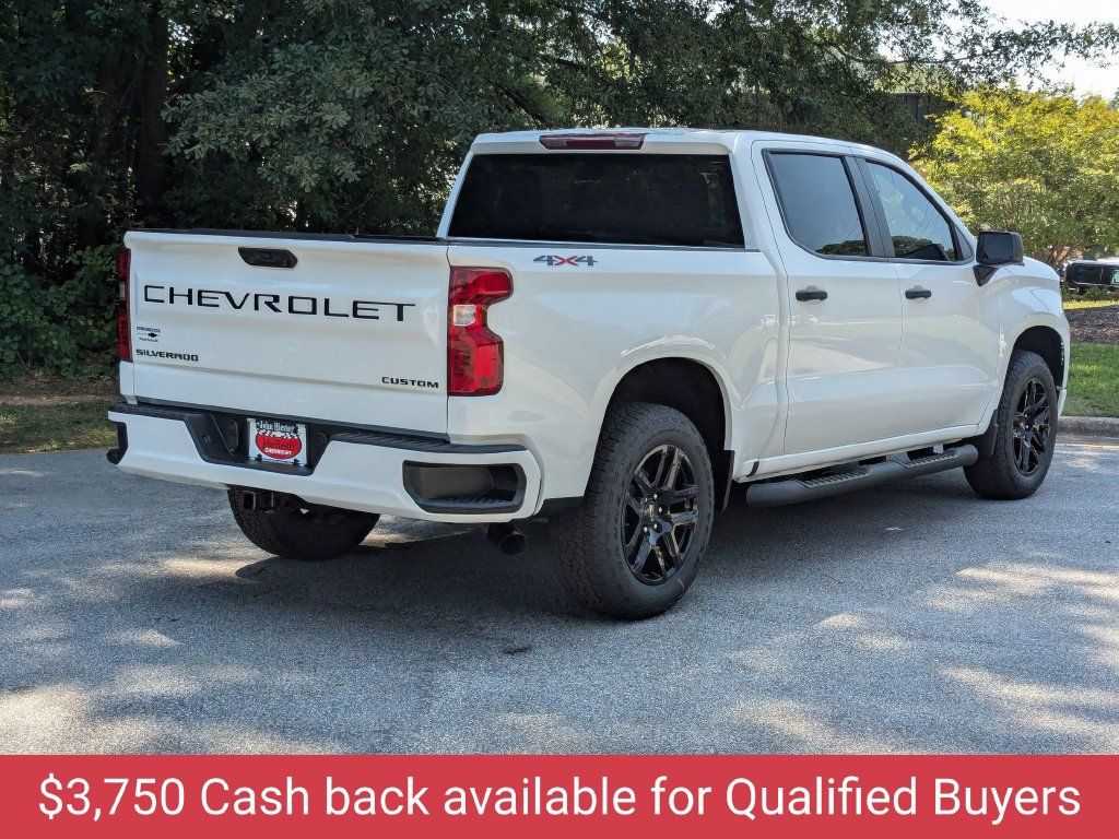 New 2026 Chevrolet Silverado 1500 Custom w/ Turbomax Blackout Package AWD/4WD image 5