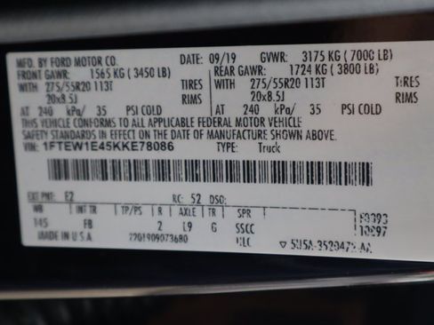 Used 2019 Ford F150 XLT w/ Equipment Group 302A Luxury image 55