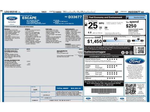 Used 2017 Ford Escape SE w/ Equipment Group 201A FWD image 2