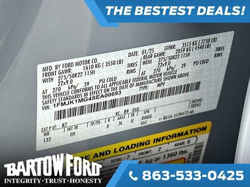 Used 2025 Ford Expedition Max Platinum w/ Stealth Performance Package image 34