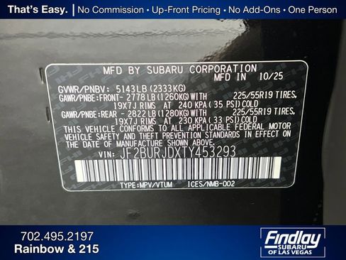 New 2026 Subaru Outback Touring XT image 35