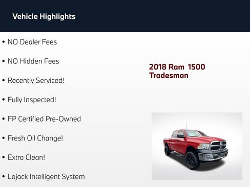 Used 2018 RAM 1500 Tradesman w/ Popular Equipment Group AWD/4WD image 2