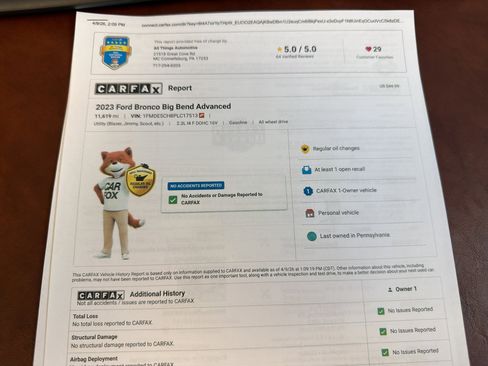 Used 2023 Ford Bronco Big Bend w/ Sasquatch Package image 38