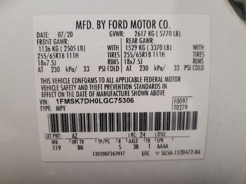 Used 2020 Ford Explorer XLT RWD image 33