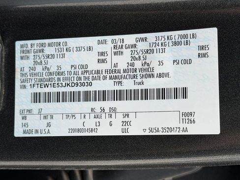 Used 2018 Ford F150 XL w/ Equipment Group 101A Mid AWD/4WD image 23