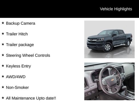 Used 2019 Chevrolet Colorado W/T w/ WT Convenience Package image 16