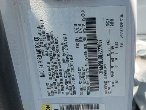 Used 2020 Ford Fusion SE FWD image 36