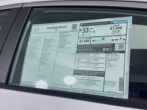 New 2026 Nissan Sentra SV w/ SV Convenience Package FWD image 13
