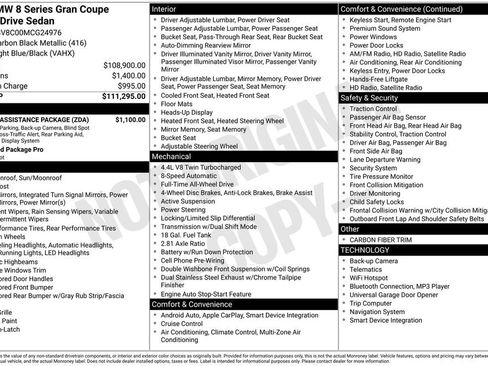 Used 2021 BMW M850i Gran Coupe xDrive w/ Driving Assistance Package image 5