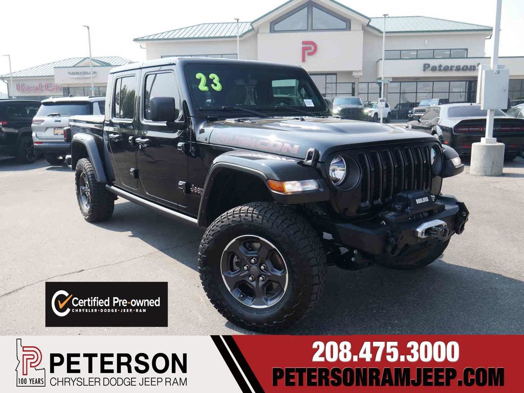 Certified 2023 Jeep Gladiator Rubicon w/ Cold Weather Group AWD/4WD image 1