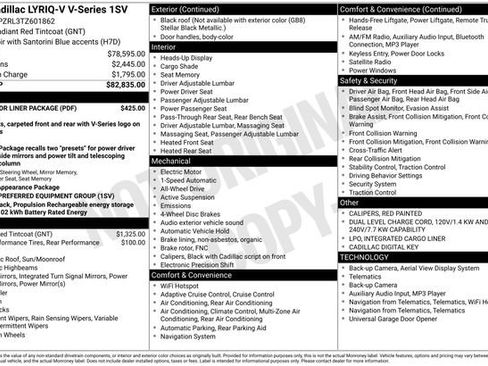 New 2026 Cadillac Lyriq V w/ LPO, Floor Liner Package image 27