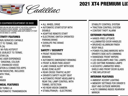 Used 2021 Cadillac XT4 Premium Luxury image 2