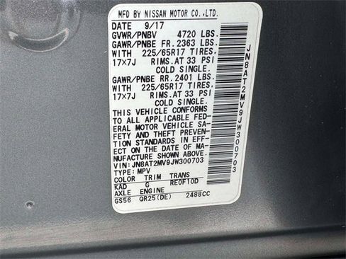 Used 2018 Nissan Rogue SV w/ Sun & Sound Touring Package image 19