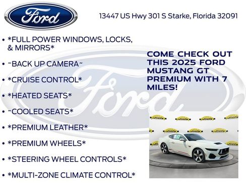 New 2025 Ford Mustang GT Premium w/ 60th Anniversary Package image 10