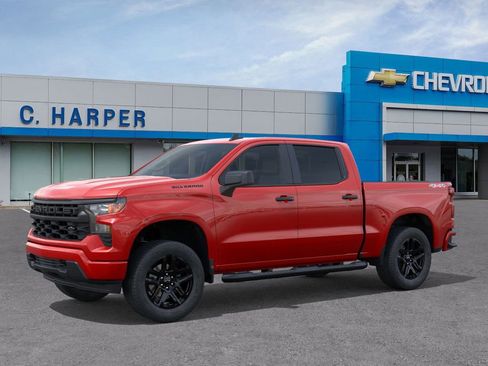New 2026 Chevrolet Silverado 1500 Custom w/ Turbomax Blackout Package AWD/4WD image 2