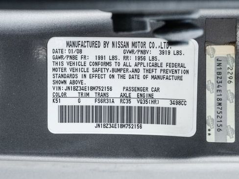 Used 2008 Nissan 350Z Enthusiast w/ Cargo Convenience Pkg image 63