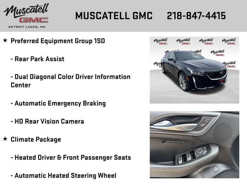 Used 2020 Cadillac CT5 Premium Luxury w/ Climate Package AWD/4WD image 12