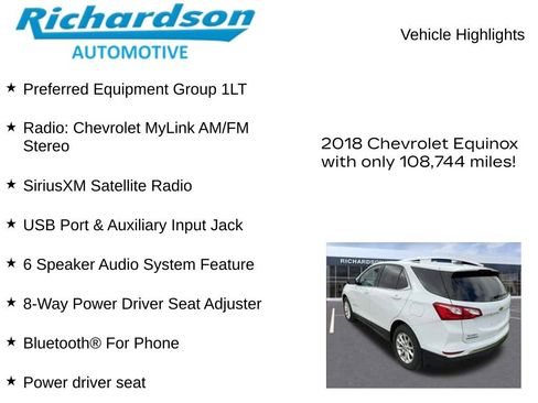 Used 2018 Chevrolet Equinox LT image 10