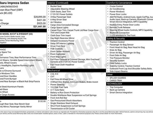Used 2021 Subaru Impreza 2.0i image 20
