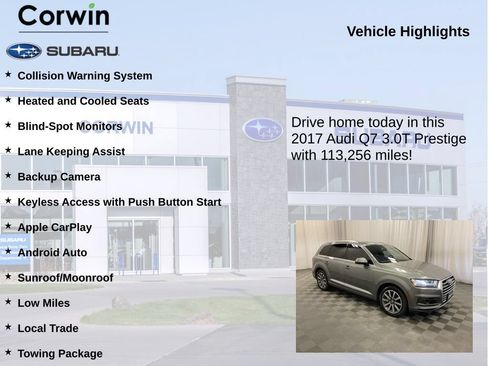 Used 2017 Audi Q7 3.0T Prestige w/ Prestige Package AWD/4WD image 6