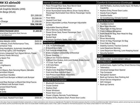 Used 2026 BMW X3 xDrive30 w/ Convenience Package AWD/4WD image 21