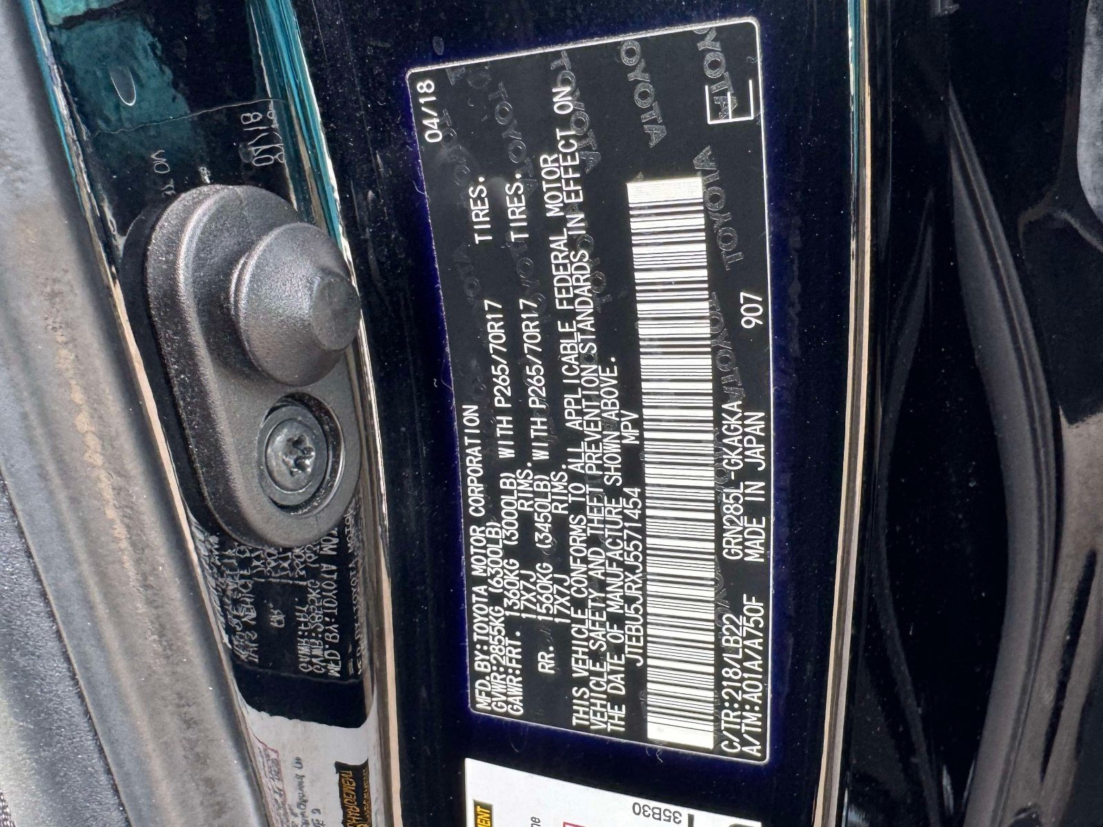 Used 2018 Toyota 4Runner SR5 Premium AWD/4WD image 24