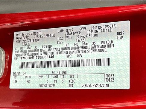 New 2025 Ford Escape SE w/ Class II Trailer Tow Package image 8