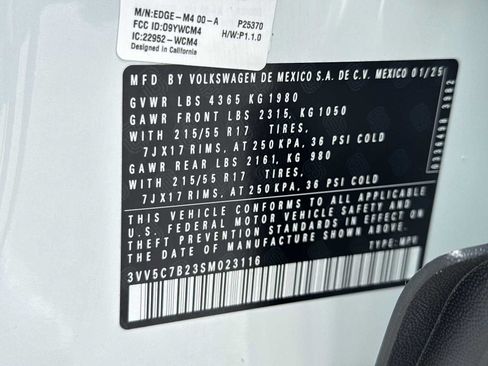 Certified 2025 Volkswagen Taos S FWD image 42