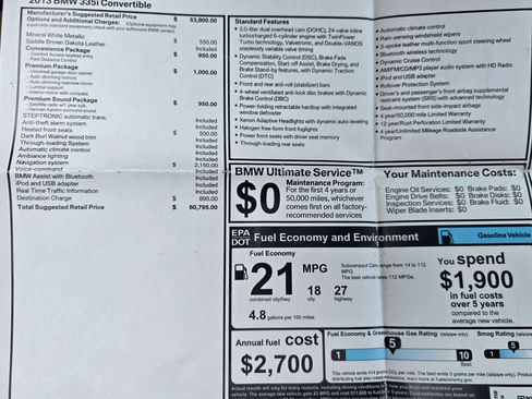 Used 2013 BMW 335i Convertible RWD image 51