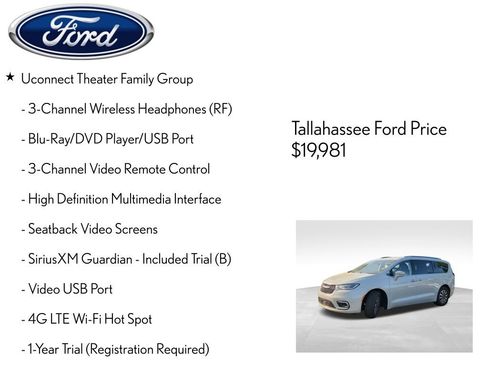 Used 2021 Chrysler Pacifica Touring-L w/ Uconnect Theater Family Group image 9