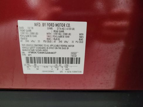 Used 2019 Ford Explorer XLT w/ Equipment Group 202A FWD image 33